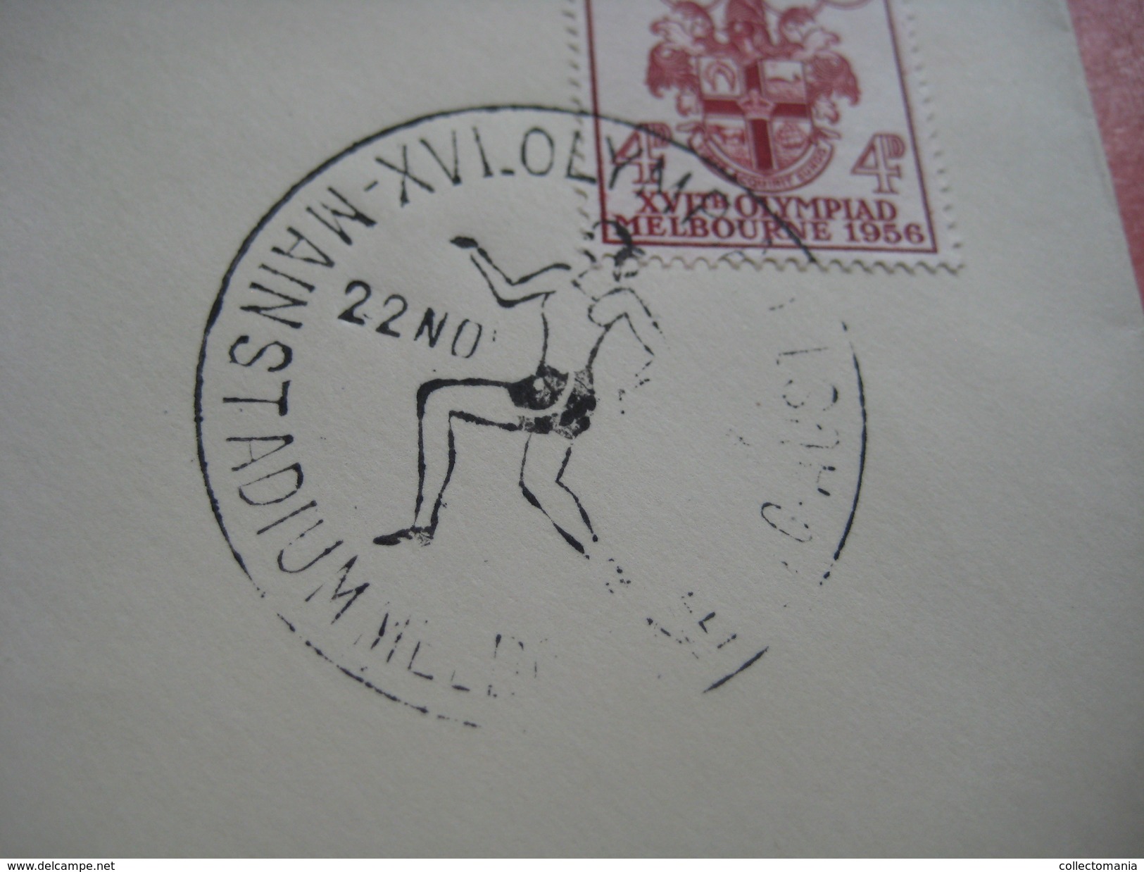 18 first day covers olympic games collection envelopes & cards jeux olympique - PREMIERE jour 1956 1960 different cachet