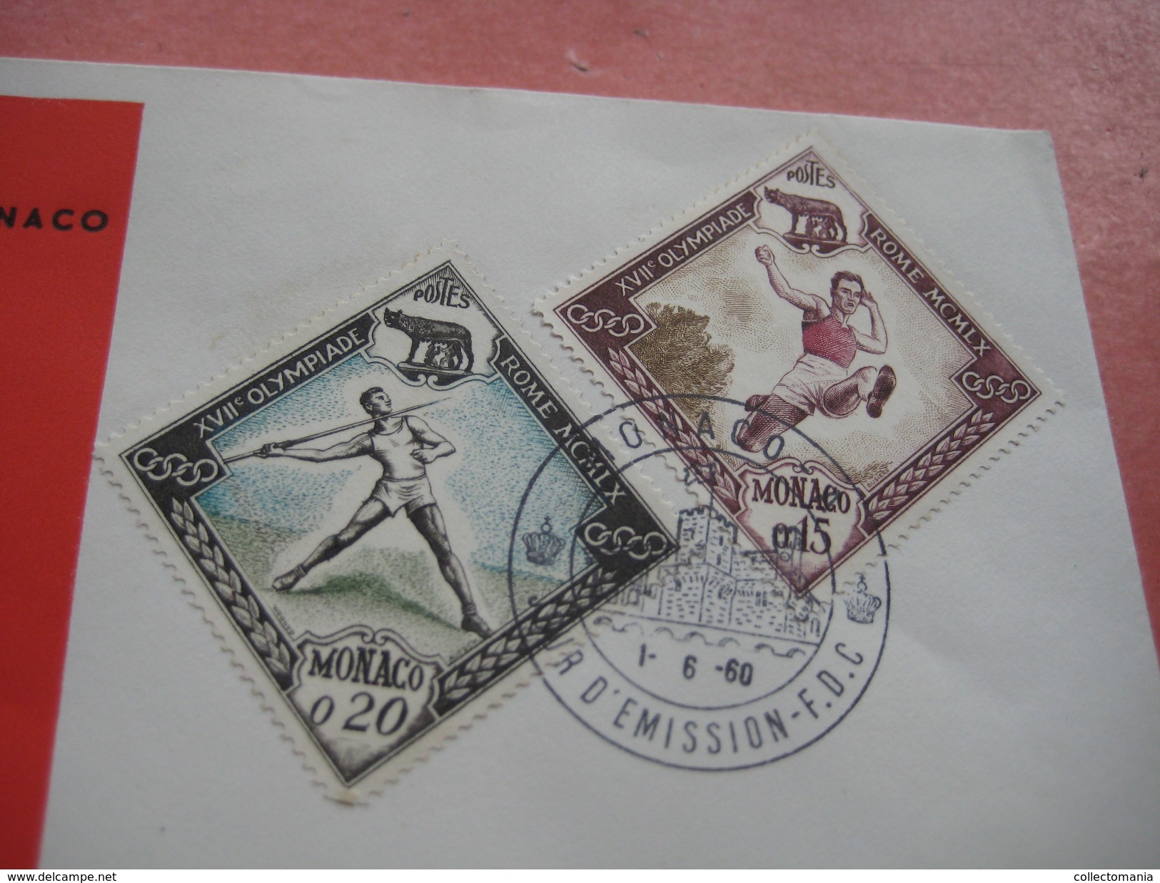 18 first day covers olympic games collection envelopes & cards jeux olympique - PREMIERE jour 1956 1960 different cachet