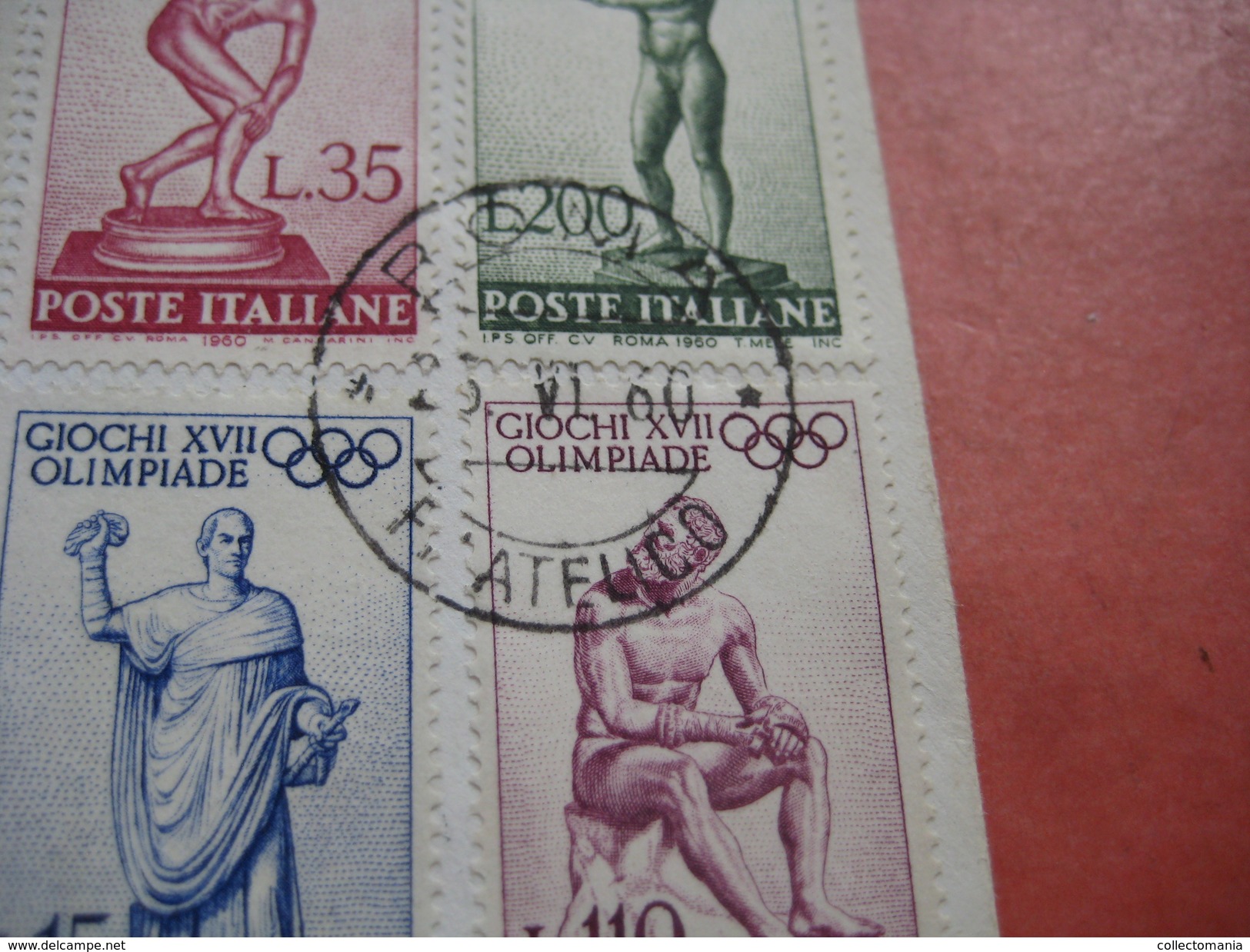 18 first day covers olympic games collection envelopes & cards jeux olympique - PREMIERE jour 1956 1960 different cachet