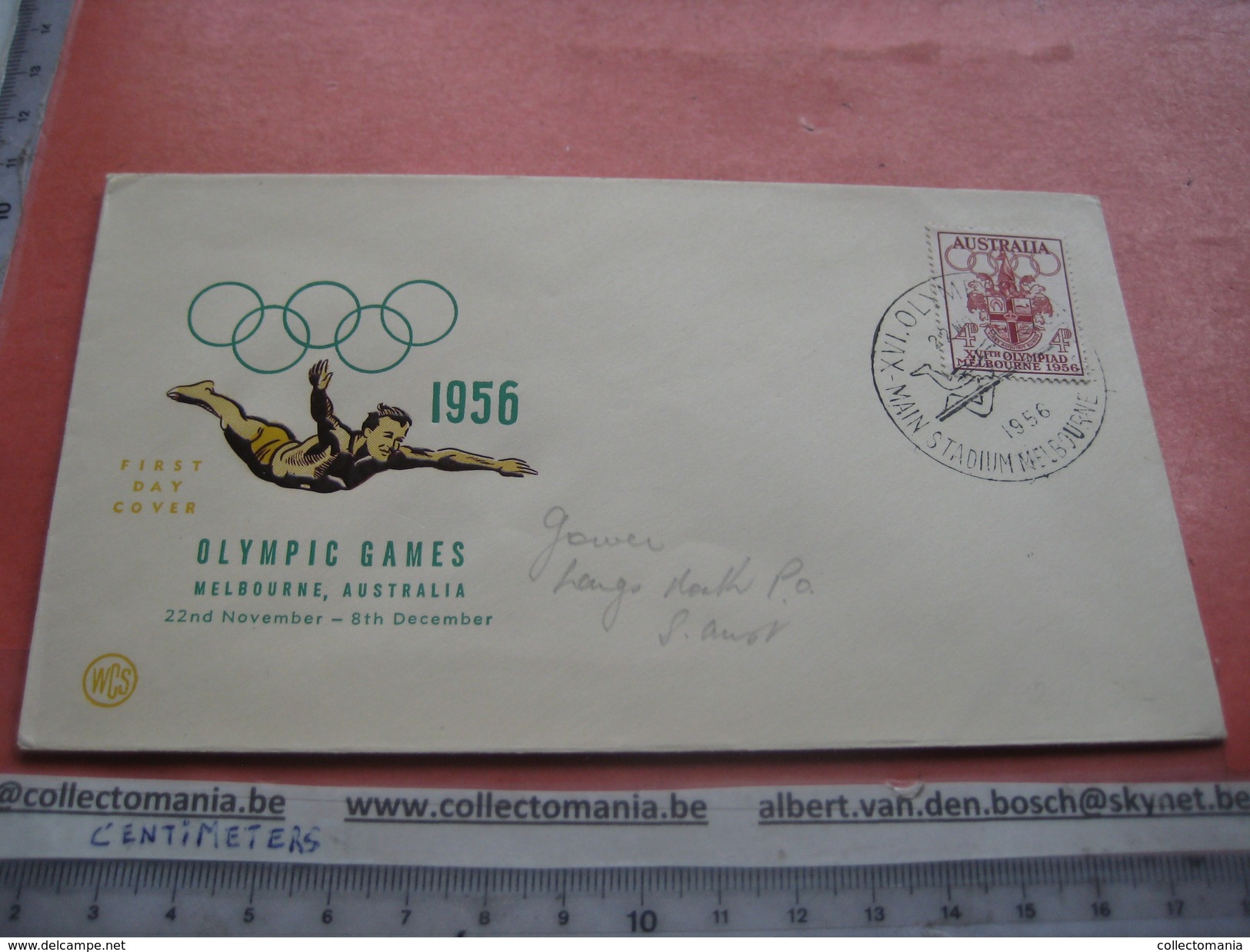 18 first day covers olympic games collection envelopes & cards jeux olympique - PREMIERE jour 1956 1960 different cachet