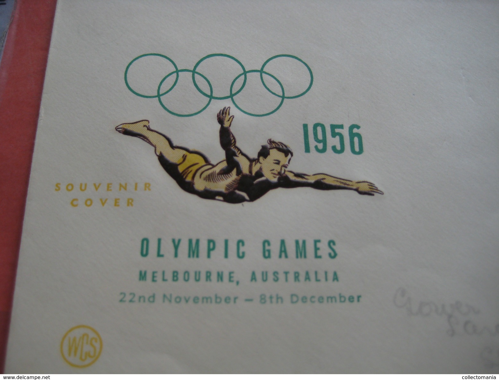 18 first day covers olympic games collection envelopes & cards jeux olympique - PREMIERE jour 1956 1960 different cachet