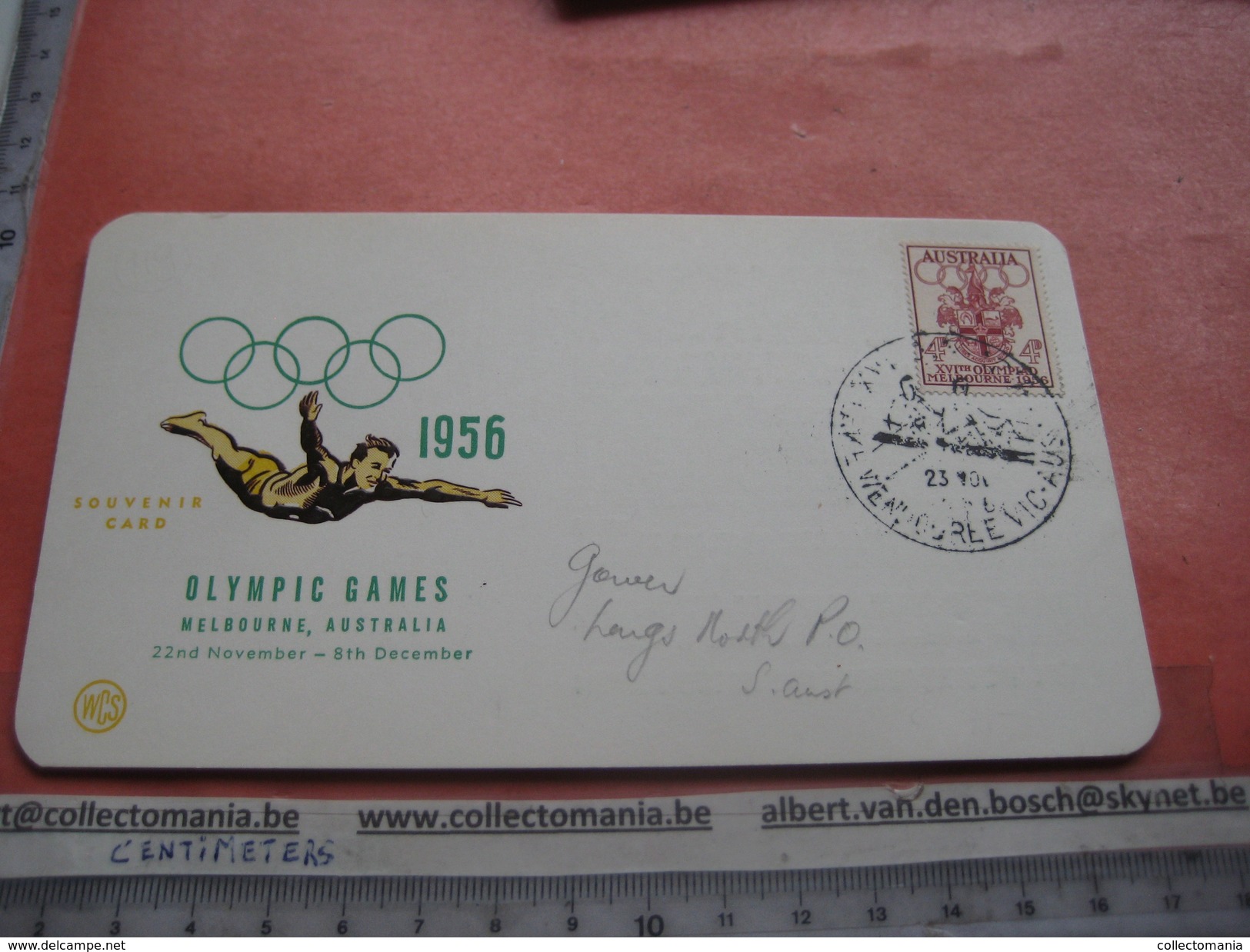 18 first day covers olympic games collection envelopes & cards jeux olympique - PREMIERE jour 1956 1960 different cachet