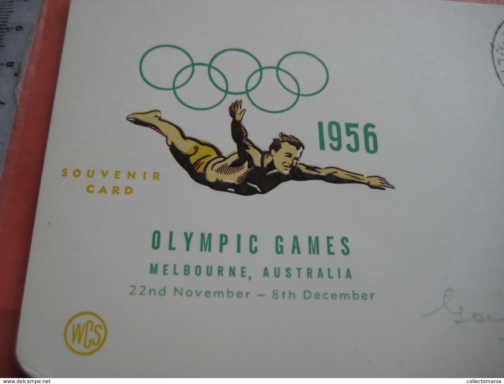 18 first day covers olympic games collection envelopes & cards jeux olympique - PREMIERE jour 1956 1960 different cachet