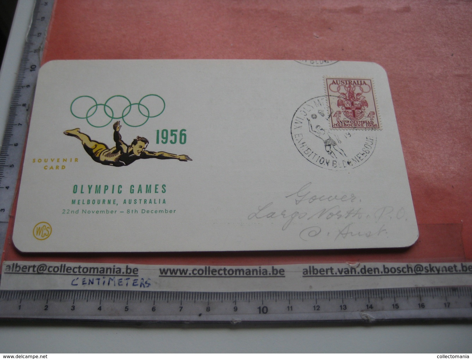 18 first day covers olympic games collection envelopes & cards jeux olympique - PREMIERE jour 1956 1960 different cachet