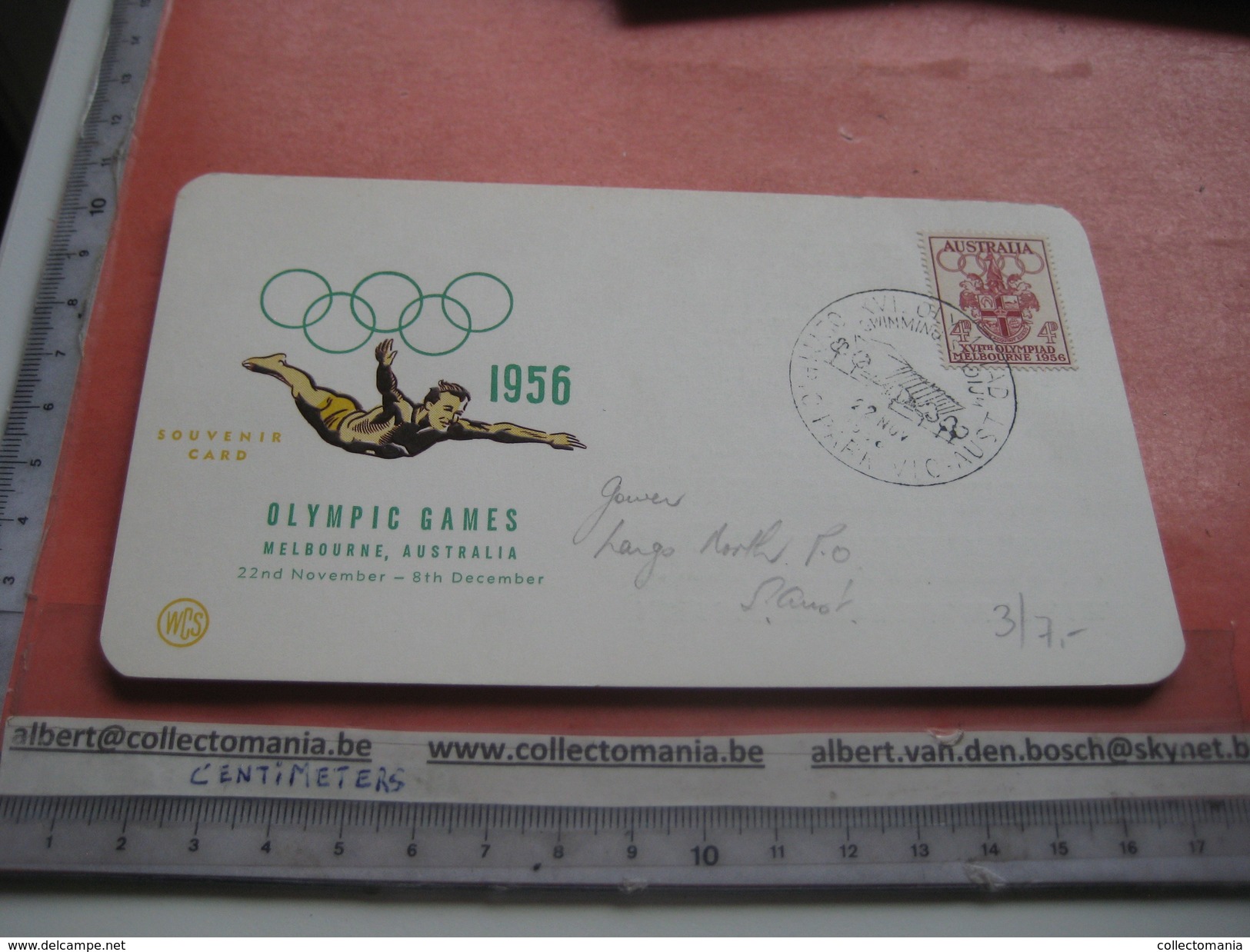 18 first day covers olympic games collection envelopes & cards jeux olympique - PREMIERE jour 1956 1960 different cachet