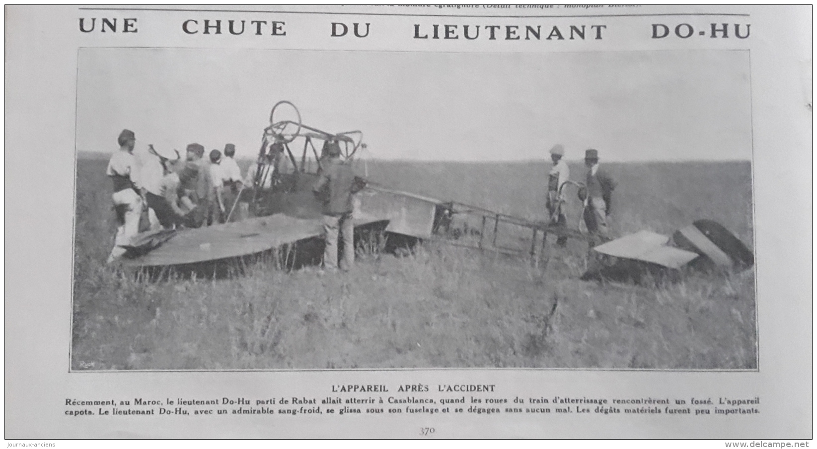 1912 ECOLE D'AVIATION A BUC - JULES VEDRINES - COTE DE LOMONEST - BEAUMONT SUR OISE - CIRCUIT DE L'EST - MAROC