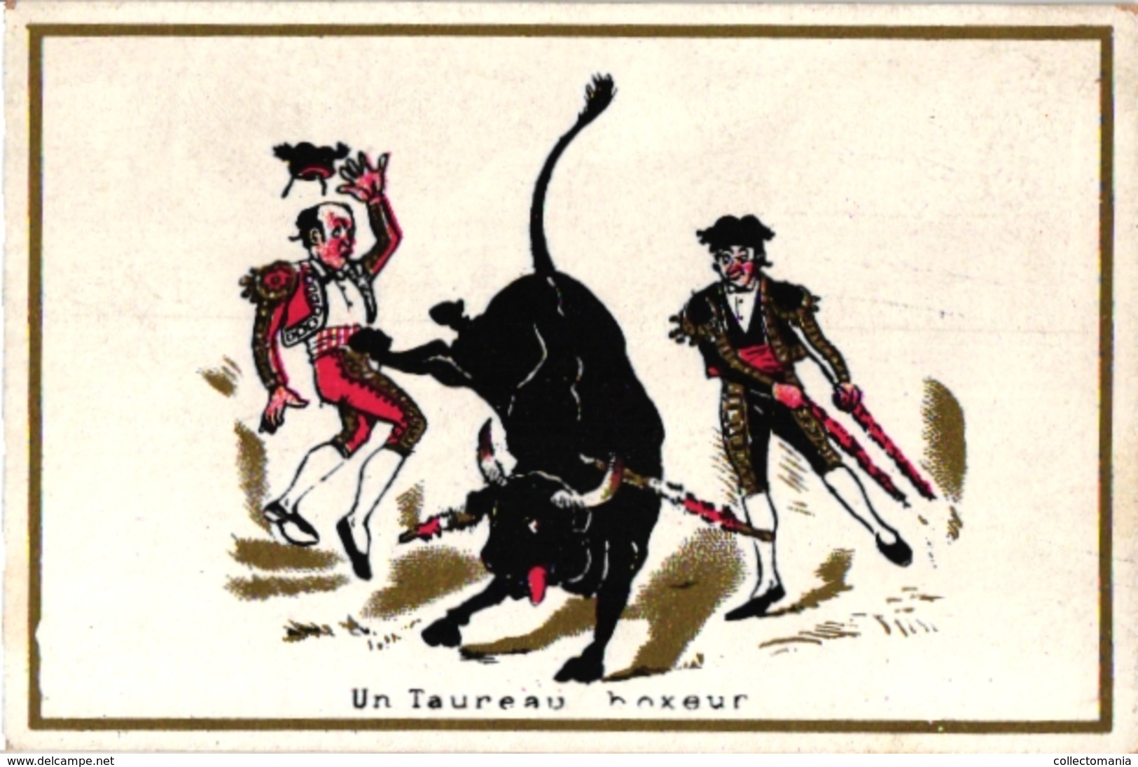 6 Trade Cards    Chromo   BULLFIGHT TORERO Tauromachie  Litho  C1900 - Other & Unclassified