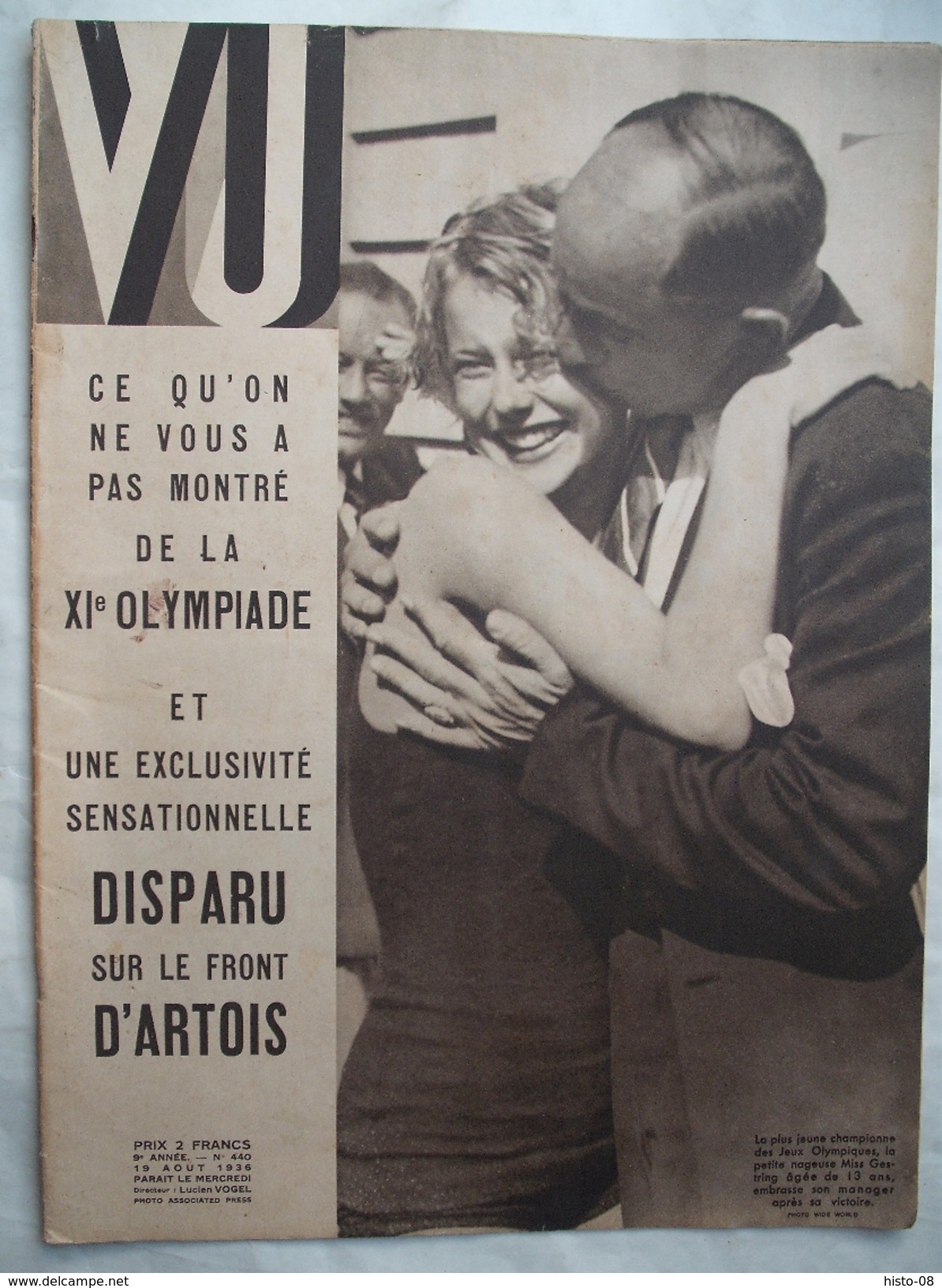 VU : 1936 : GUERRE D'ESPAGNE .OLYMPIADES De BERLIN . FRONT D'ARTOIS . PARIS . LEVRIERS . ACTUALITES . Etc .. - Informations Générales