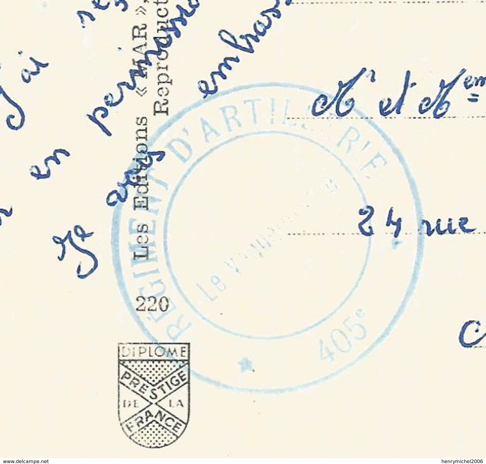 Marcophilie - Hyères 83 Var Cachet Militaire 405 Régiment D'artillerie 1961 Pour Avignon Timbre Fm - Militärstempel Ab 1900 (ausser Kriegszeiten)