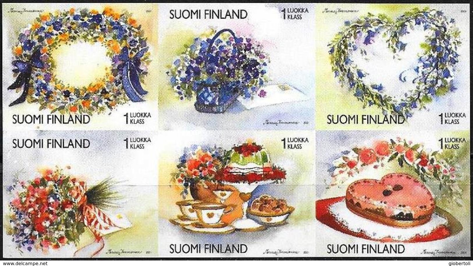 Finlandia/Finlande/Finland: Prova Per La Stampa, Essai Pour L'impression,  Proof For Printing, San Valentino - Other & Unclassified