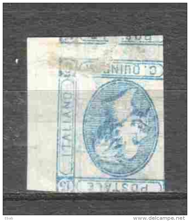 Italy 1863 Mi 15 Type I MH (not Expertized) SEE SCANS WITH PRINT OF OTHER PLATE ON REVERSE - Neufs