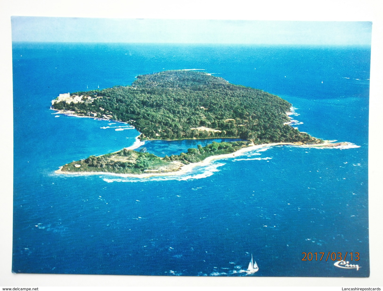 Postcard Cannes Ile Ste Marguerite Aerial View My Ref B2586 - Cannes