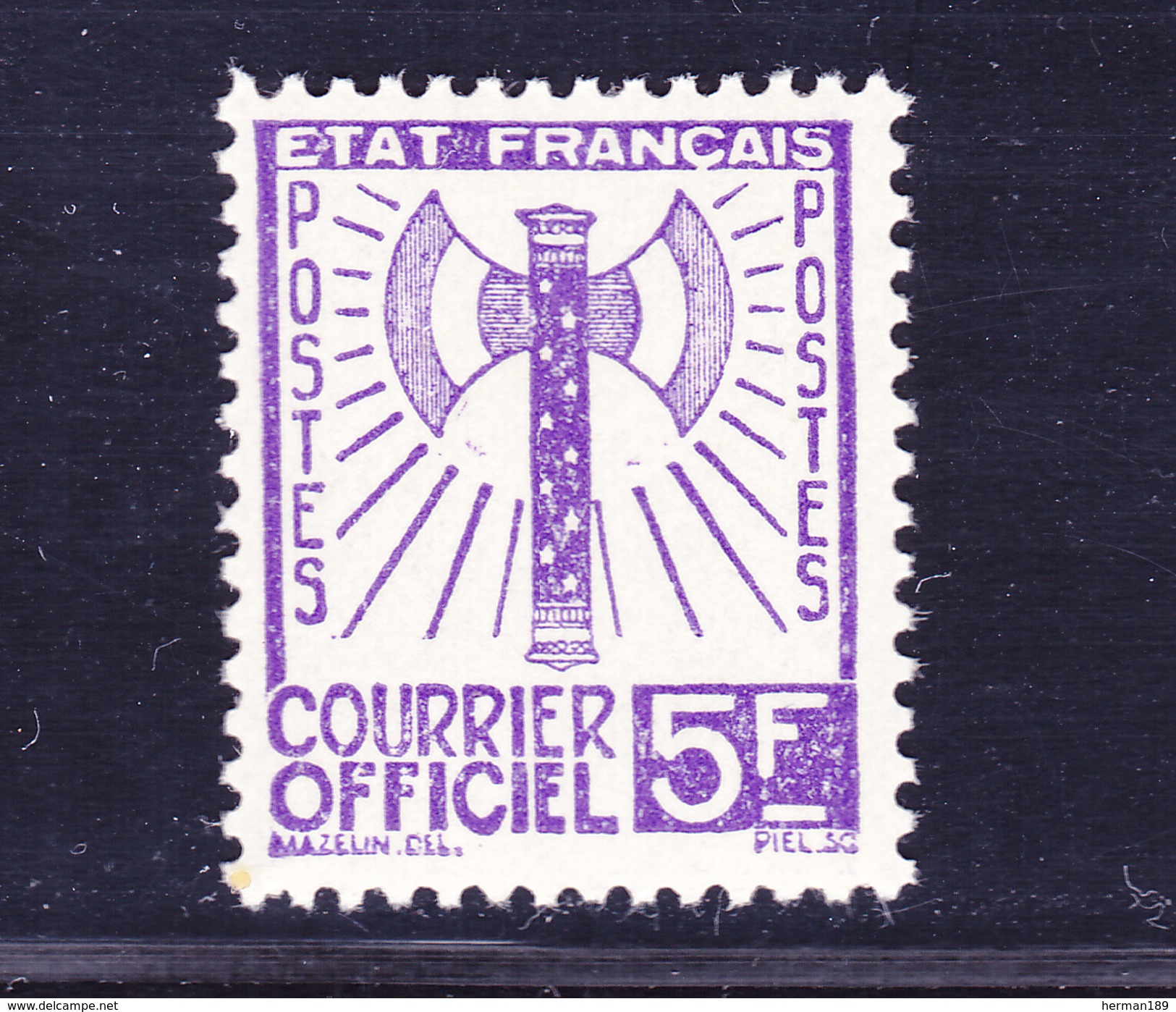 FRANCE SERVICE N°   12 ** MNH Neuf Sans Charnière, TB, Cote: 25 Euros (L2) - Neufs