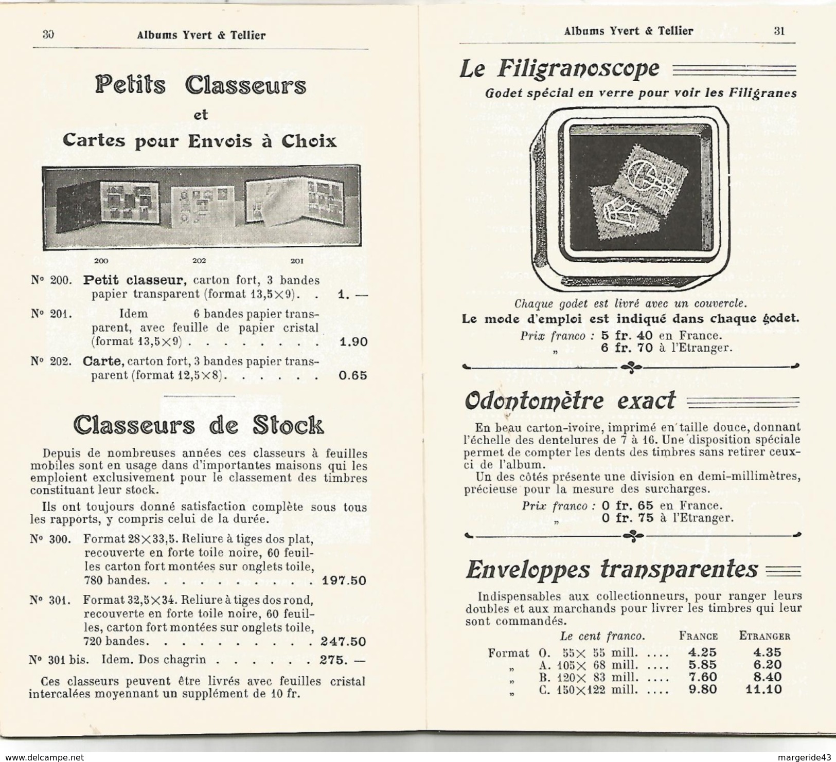 PRIX COURANT ALBUMS YVERT ET TELLIER AOUT 1937 - Catalogi Van Veilinghuizen