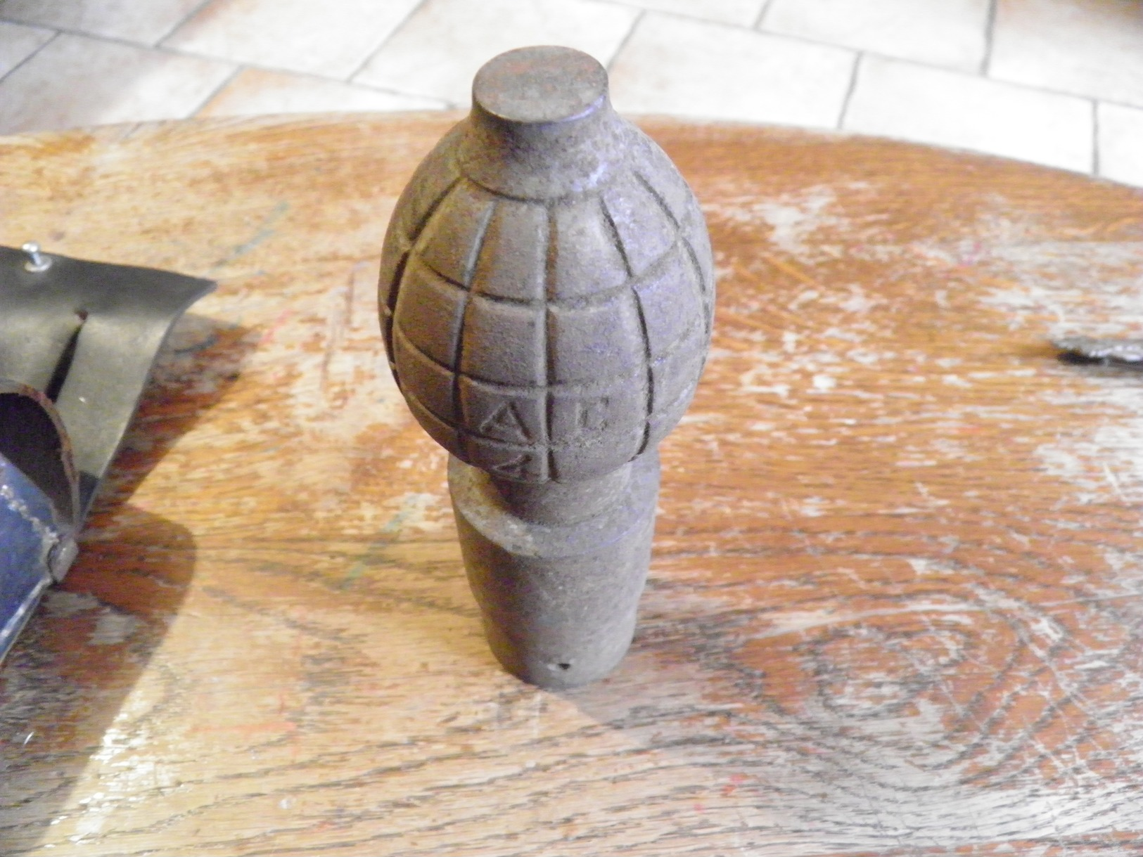 Rare Grenade Fougue Ww1 Prototype Qui Allai Sur Un Lanceur A Identifier - 1914-18