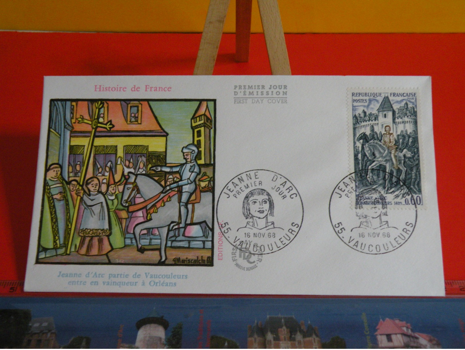 France > FDC > 1960-69 > Jeanne D'Arc - 55 Vaucouleurs - 16.11.1968 - 1er Jour FDC-Coté 1,80€ - 1960-1969