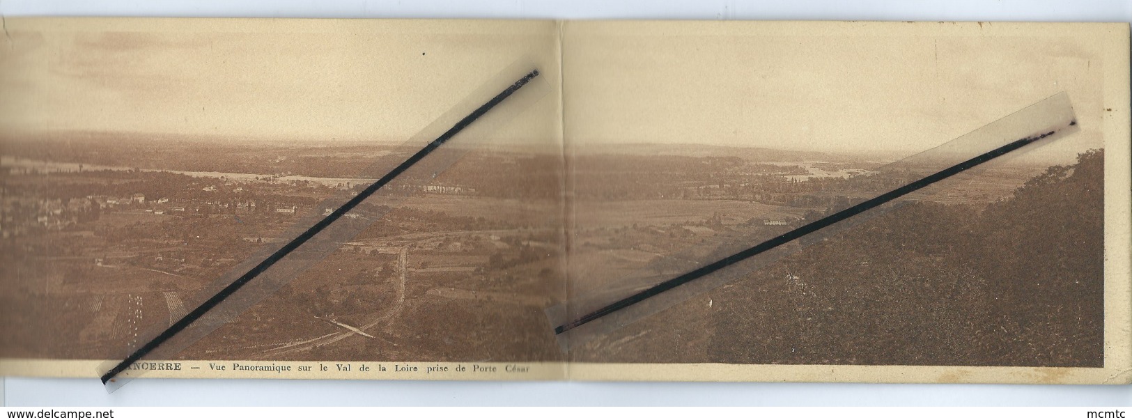 Dépliant 3 Cartes - Sancerre - Vue Panoramique Sur Le Val De La Loire Prise De Porte César - Sancerre