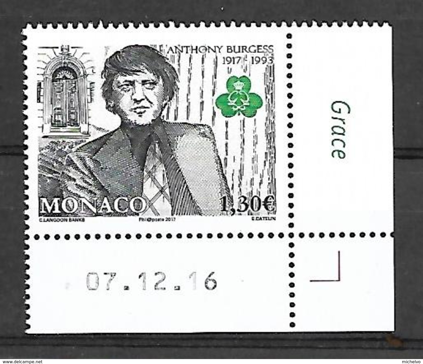 Monaco 2017 - Yv N° 3067 ** - Anthony Burgess (Mi N° 3325) - Unused Stamps