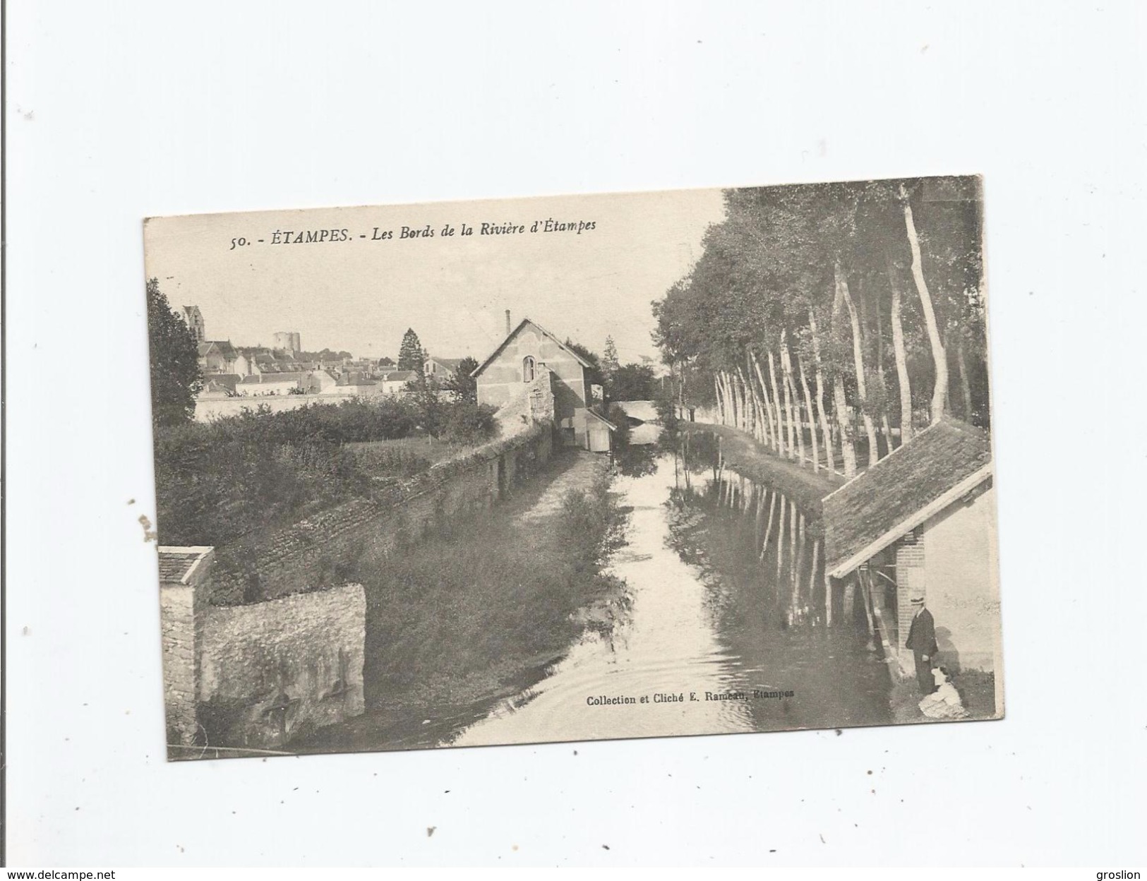 ETAMPES 50 LES BORDS DE LA RIVIERE D'ETAMPES 1916 - Etampes