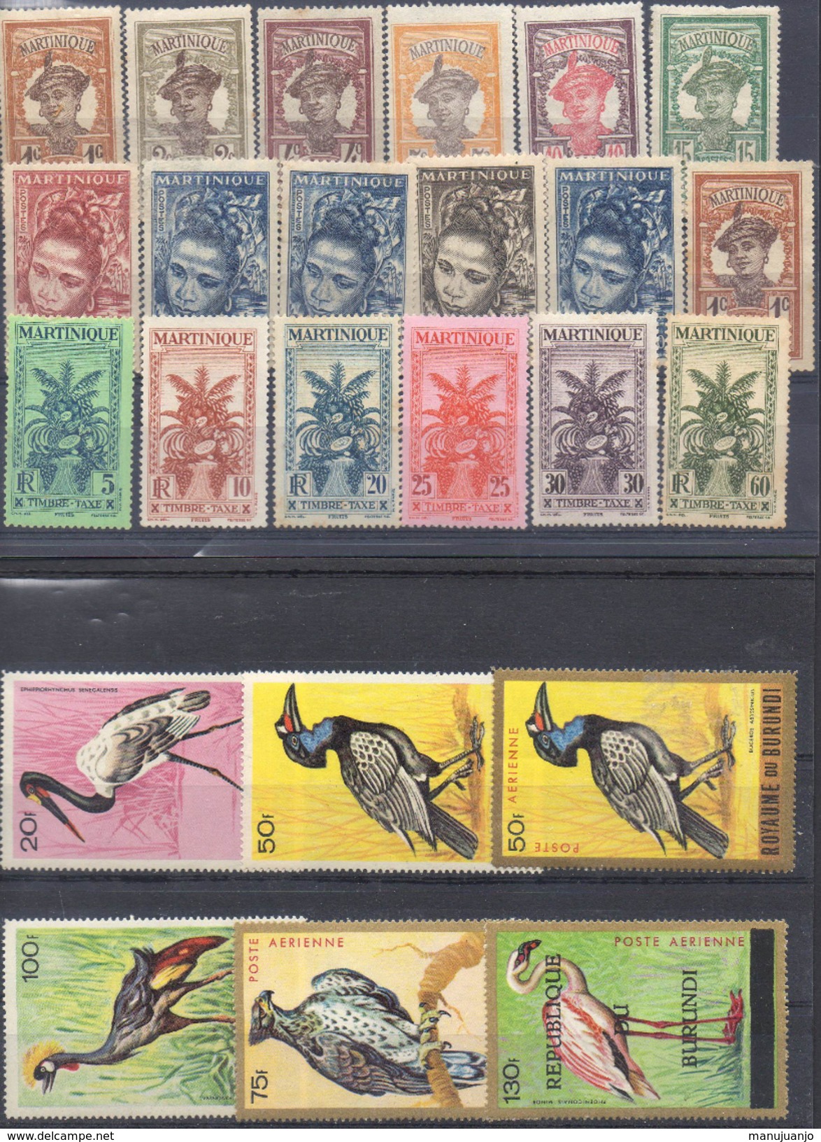 FRANCE Et AFRIQUE ! Timbres Anciens NEUFS**et* Depuis 1930 De Martinique Et Burundi - Unused Stamps