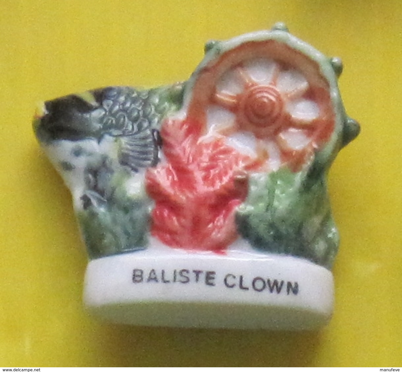 Fève -  Poisson Baliste Clown - Animali