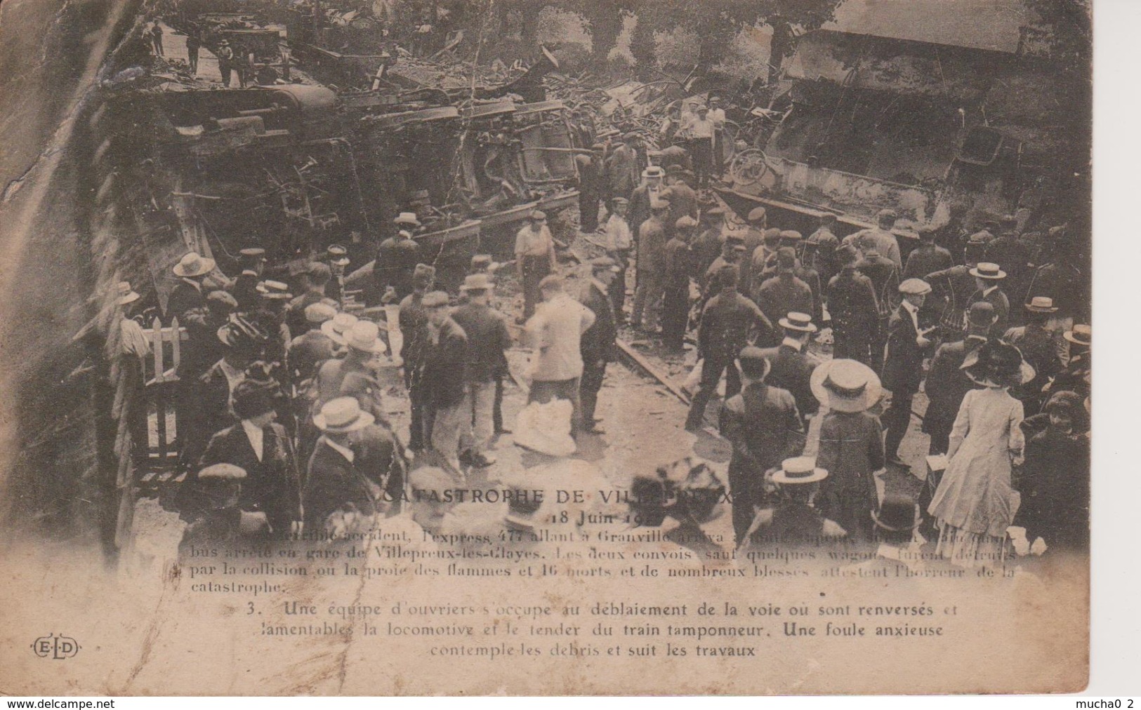 78 - VILLEPREUX - CATASTROPHE FERROVIAIRE DU 18.06.1910 - Villepreux