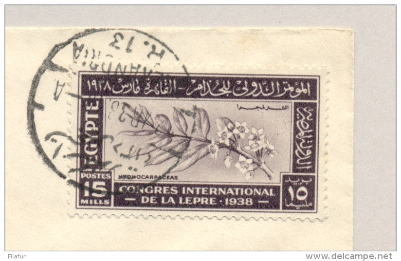 Egypte - 1938 - Congres International De La Lepre - Set On R-cover From Alexandria To Tel-aviv / Palestine - Brieven En Documenten