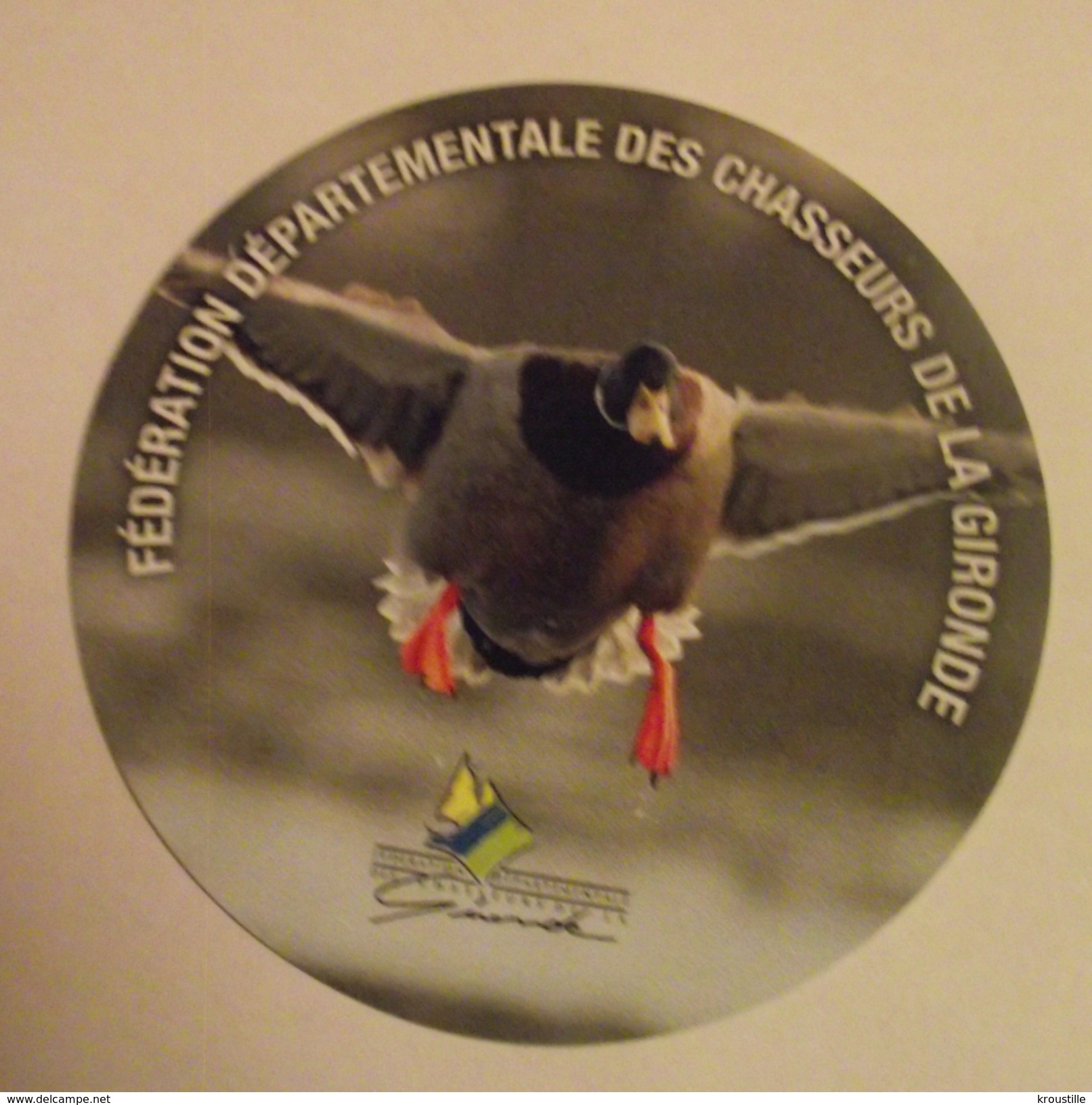 THEME CHASSE : AUTOCOLLNAT GIRONDE CANARD - Stickers