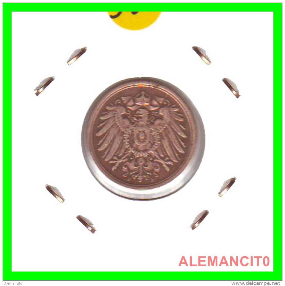 GERMANY - IMPERIO - DEUTSCHES REICH - 2 Pfn. AÑO 1913-F - Copper, 20 Mm - 2 Pfennig