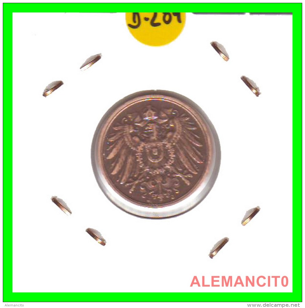 GERMANY - IMPERIO - DEUTSCHES REICH - 2 Pfn. AÑO 1913-J - Copper, 20 Mm - 2 Pfennig