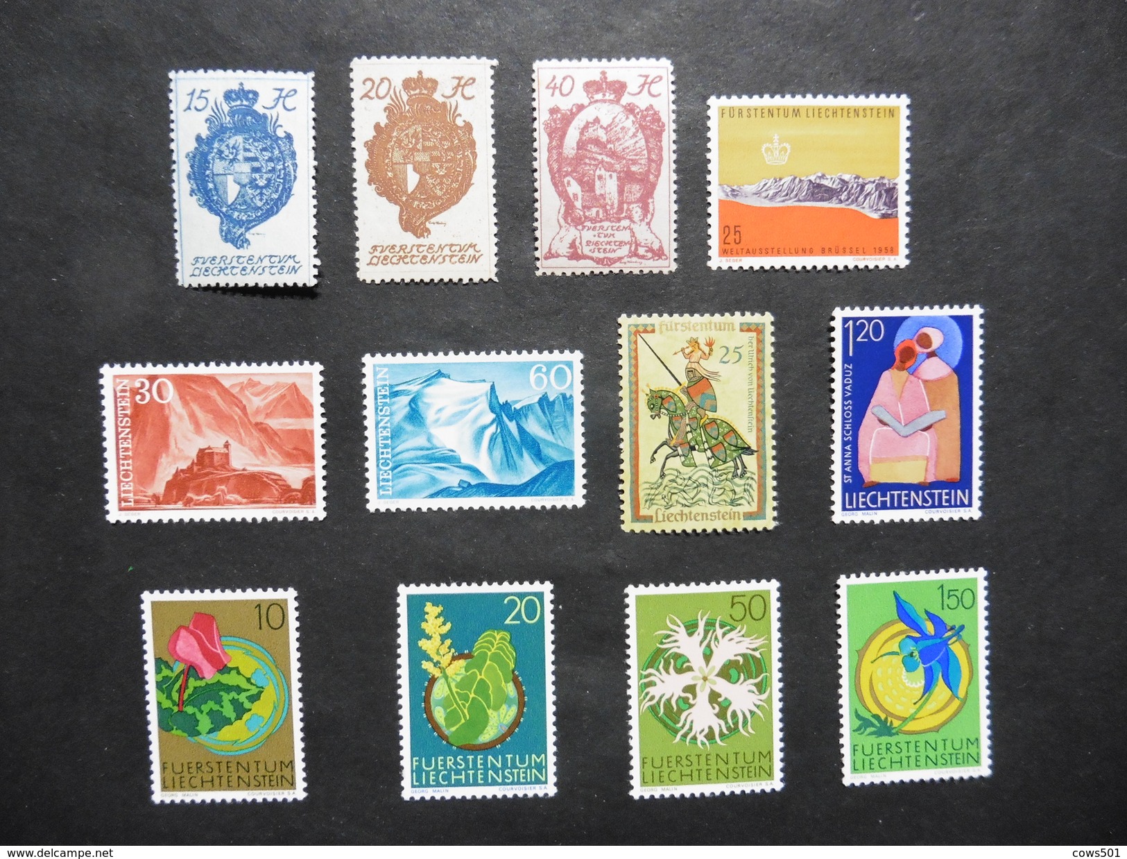 Liechtenstein  : 12 Timbres Neufs - Collections