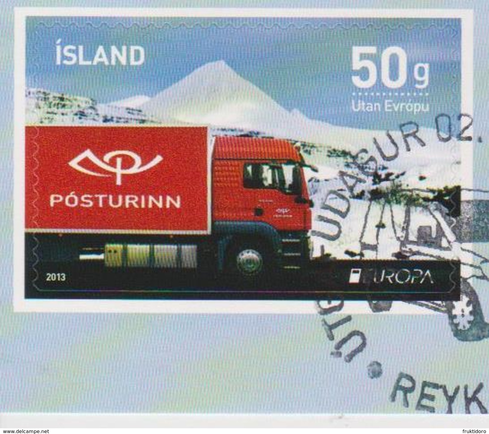 Iceland Mi 1395 Europa - Postal Vehicles - 2013 - Truck - Neufs