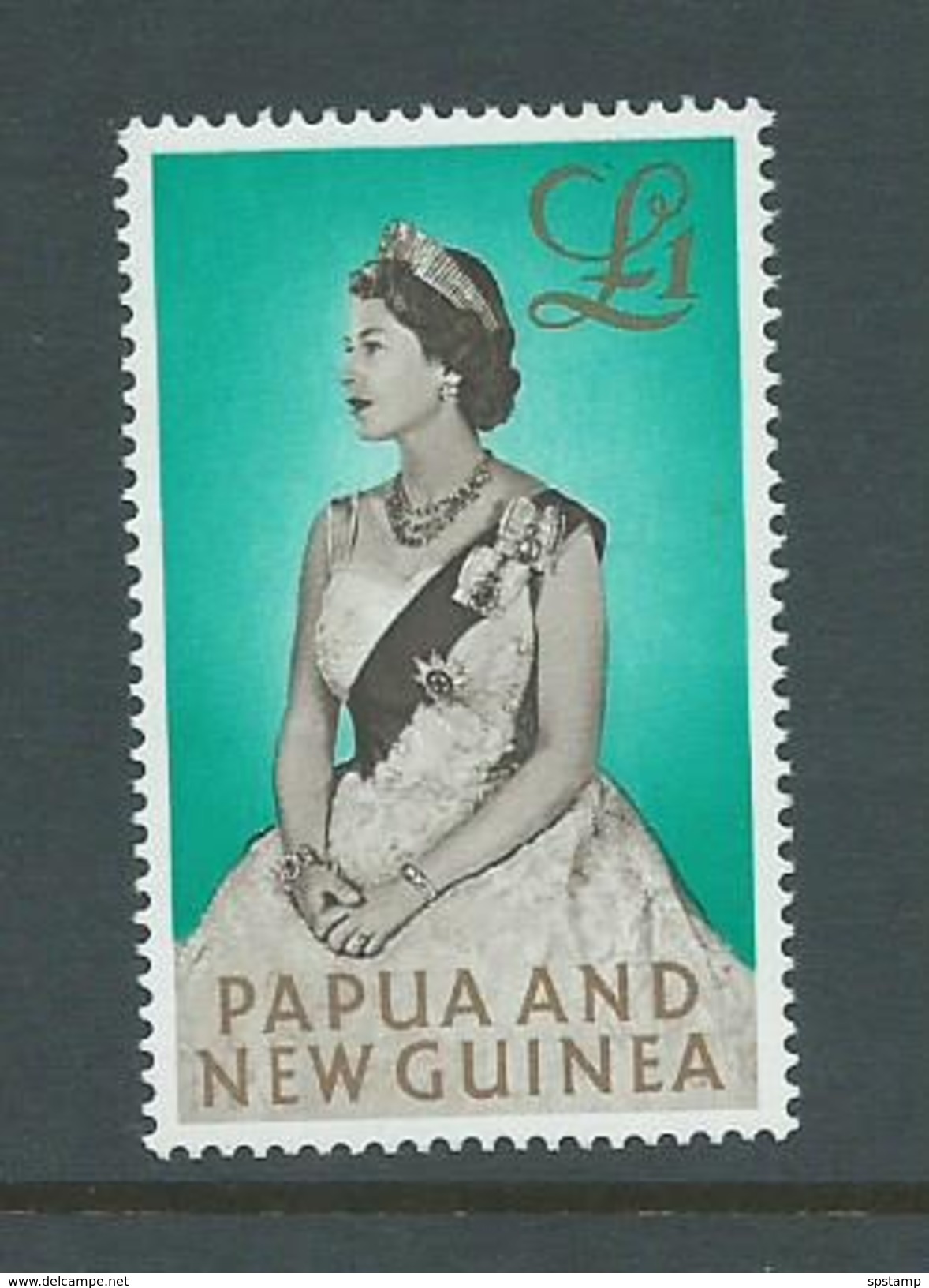 Papua New Guinea 1963 QEII 1 Pound Definitive MNH - Papouasie-Nouvelle-Guinée