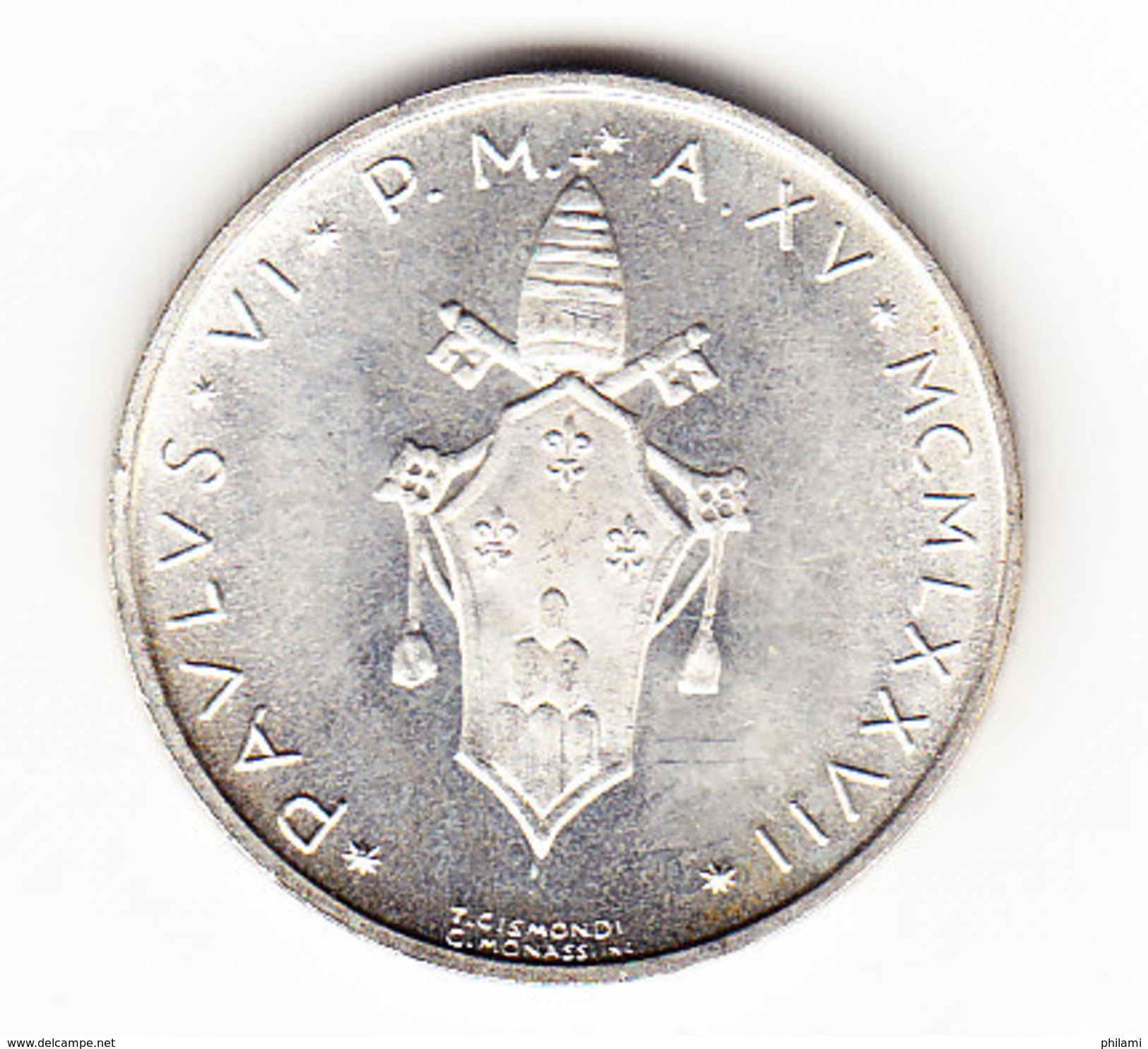 VATICAN    KM  132, 500L, SILVER, PAUL VI,1977.  (I  2048) - Vatican