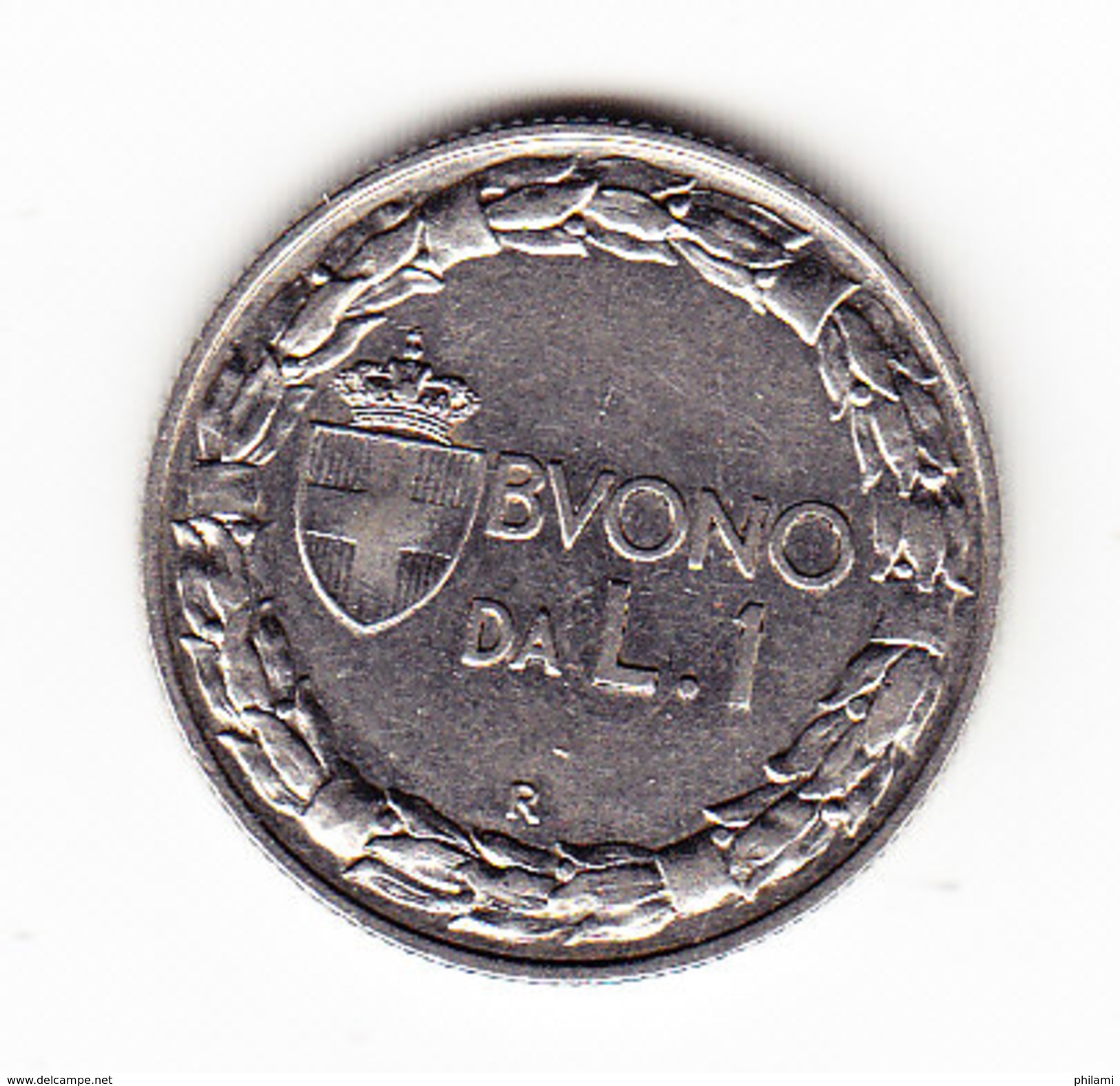 ITALY KM 62, 1922R, 1 Lire . (3B25) - 1900-1946 : Victor Emmanuel III & Umberto II