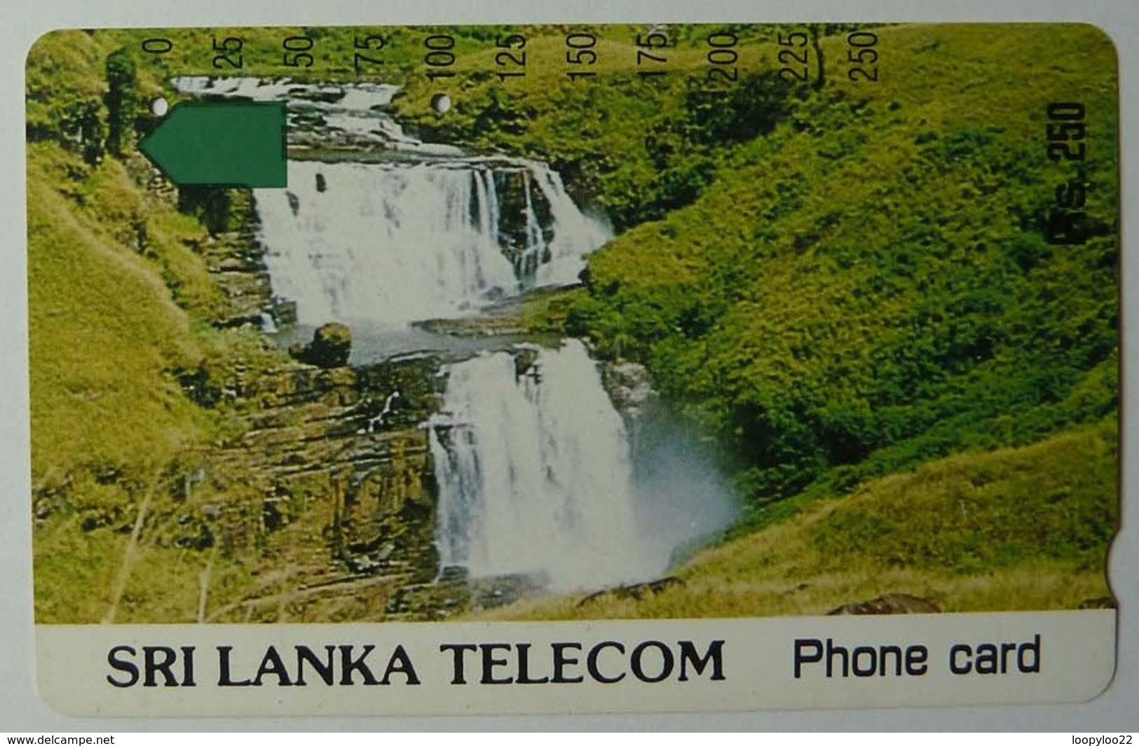 SRI LANKA - Tamura - 250 Units - Waterfalls - Used - Sri Lanka (Ceilán)