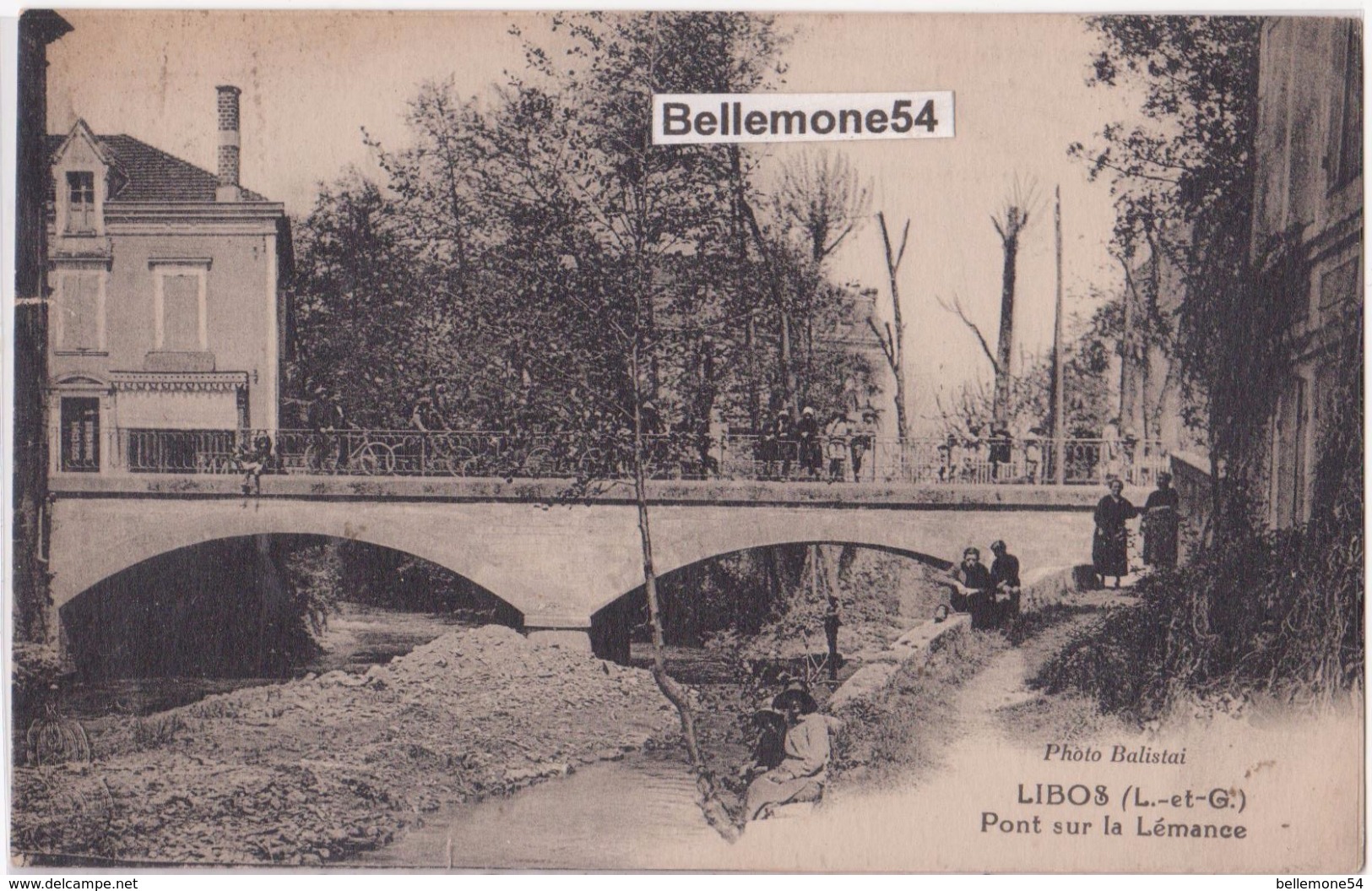 Cpa 47- Libos- Pont Sur La Lémance (circulé En 1932 Voir Scan Recto-verso) - Libos