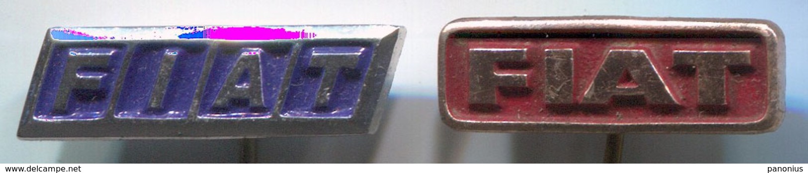 FIAT - Car, Auto, Automotive, Vintage Pin, Badge, Abzeichen, 2 Pcs - Fiat