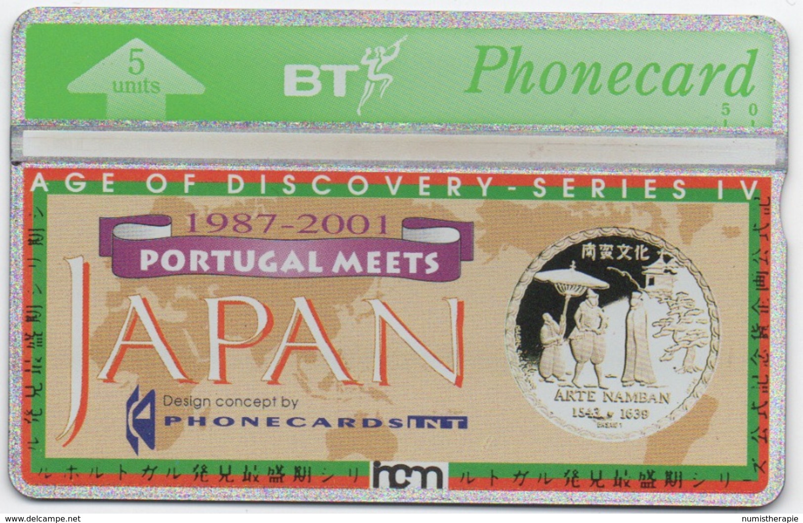 GB UK : BT Phonecard : Thème Monnaie "Portugal Meets Japan" 1987-2001 - Sellos & Monedas