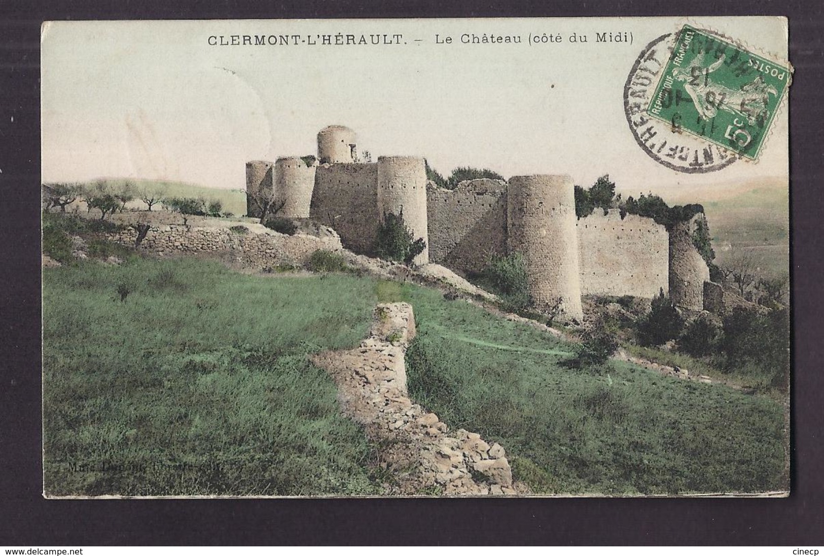 CPA 34 - CLERMONT-L'HERAULT - Le Château ( Côté Du Midi ) - TB PLAN EDIFICE - Clermont L'Hérault