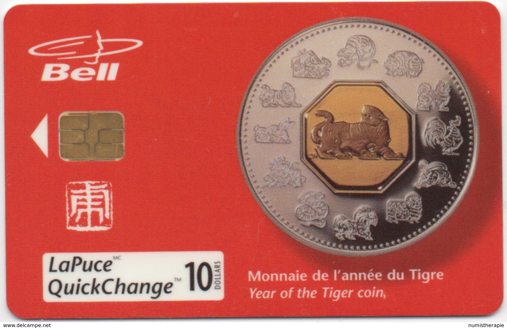 Canada Bell : Monnaie De L'Année Du Tigre - Timbres & Monnaies