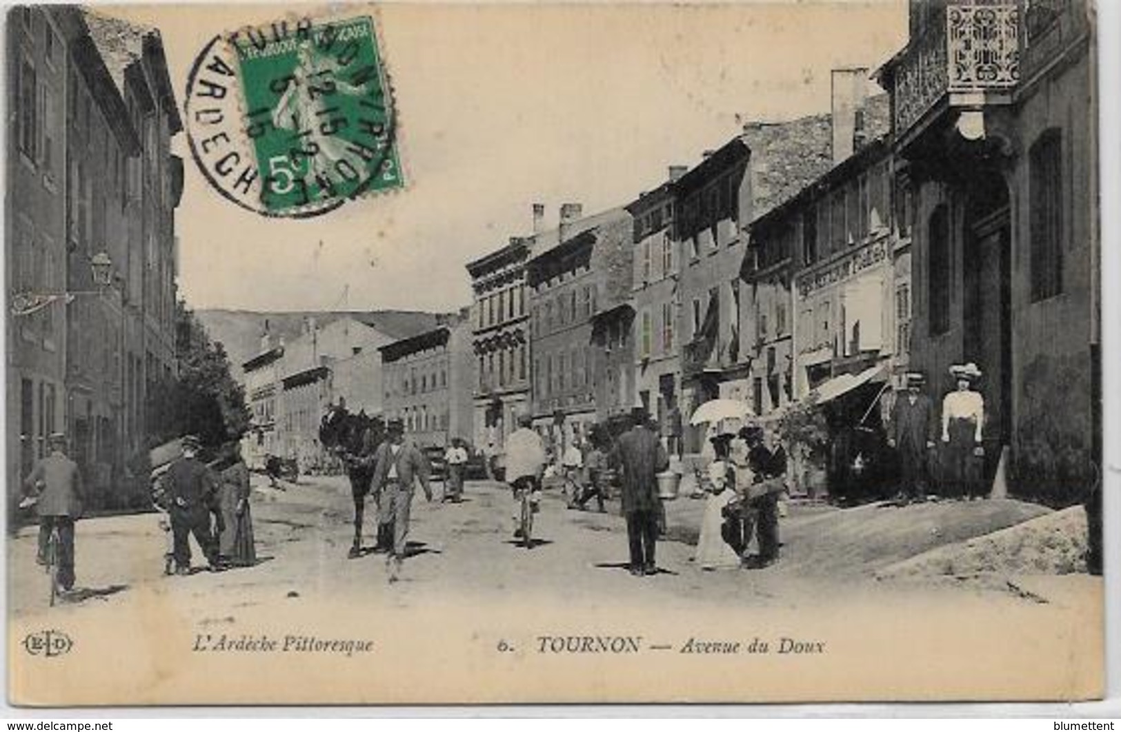 CPA Ardèche Tournon Circulé Voir Scan Du Dos - Tournon