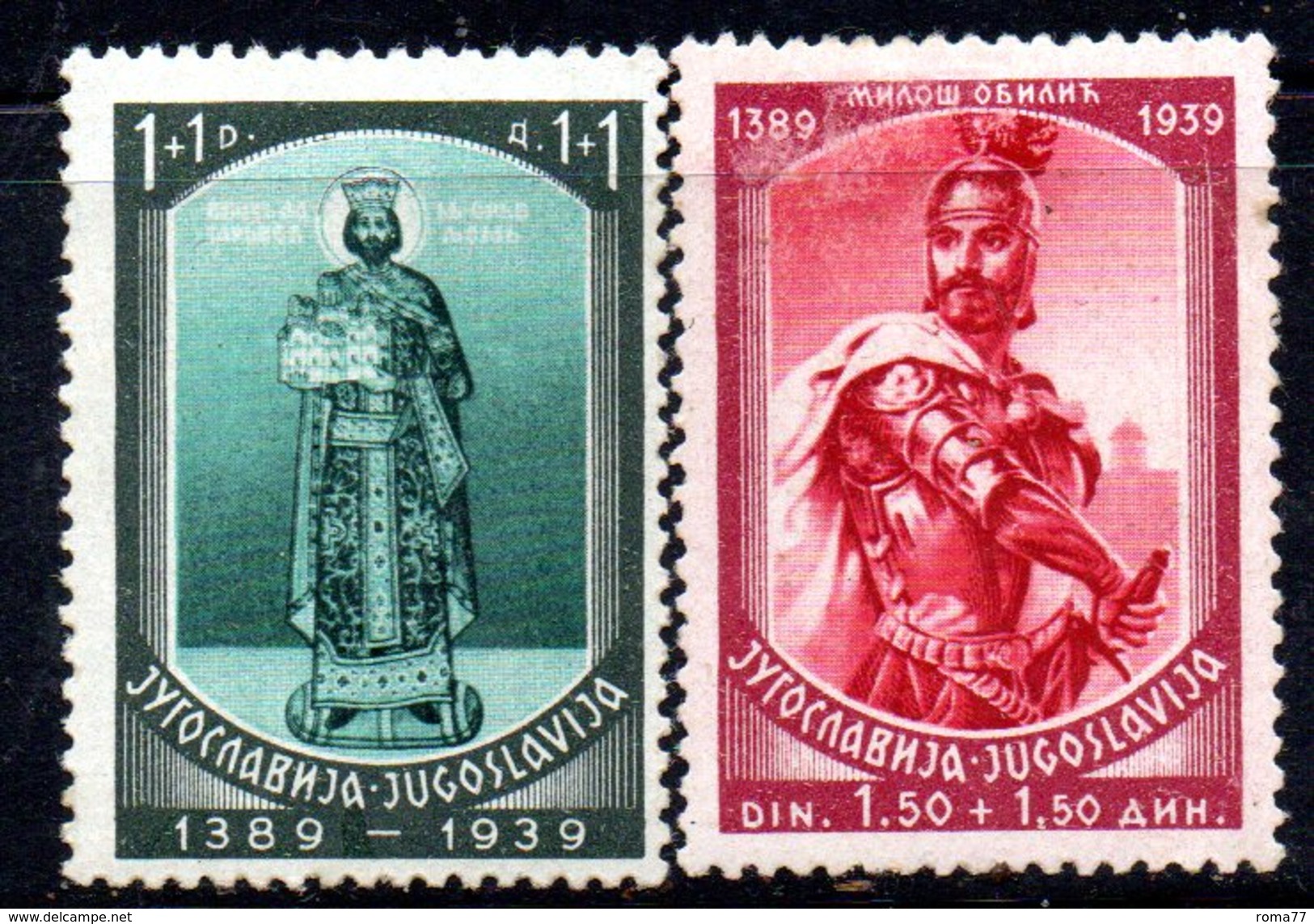 XP2875 - YUGOSLAVIA 1939 , Unificato N.  343/344  *  Polje - Ungebraucht