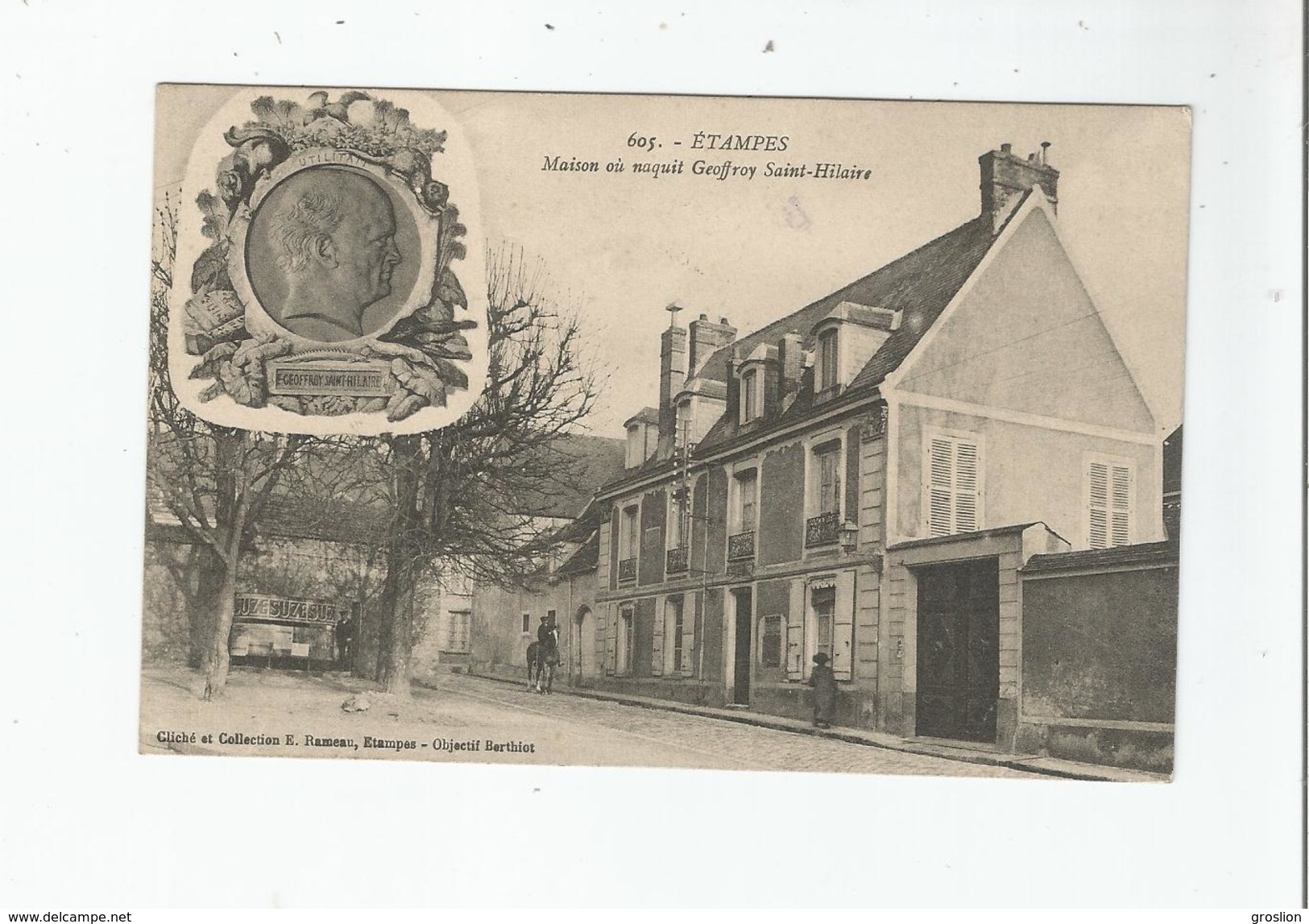 ETAMPES 605 MAISON OU NAQUIT GEOFFROY SAINT HILAIRE 1916 - Etampes