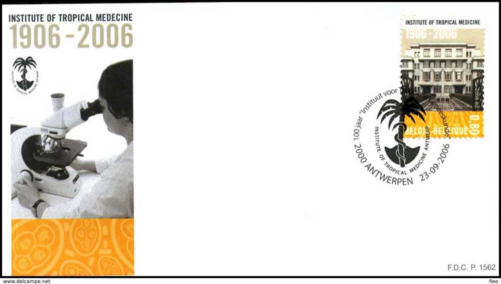 BELG.2006 3552 - FDC - Instituut Voor Tropische Geneeskunde Antwerpen - 2001-2010