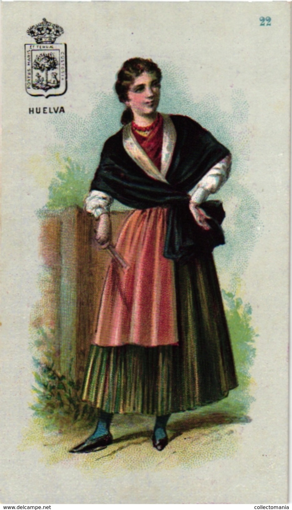 7 Trade Cards Chromo  SPAIN ESPANA PUB  Fabriques De TOURRONS DAUNER La Junquera C1899 FOLKLORE TRAJE - Other & Unclassified