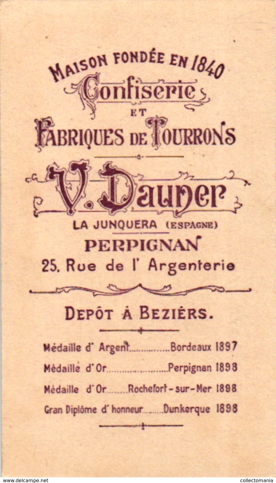 7 Trade Cards Chromo  SPAIN ESPANA PUB  Fabriques de TOURRONS DAUNER La Junquera c1899 FOLKLORE TRAJE