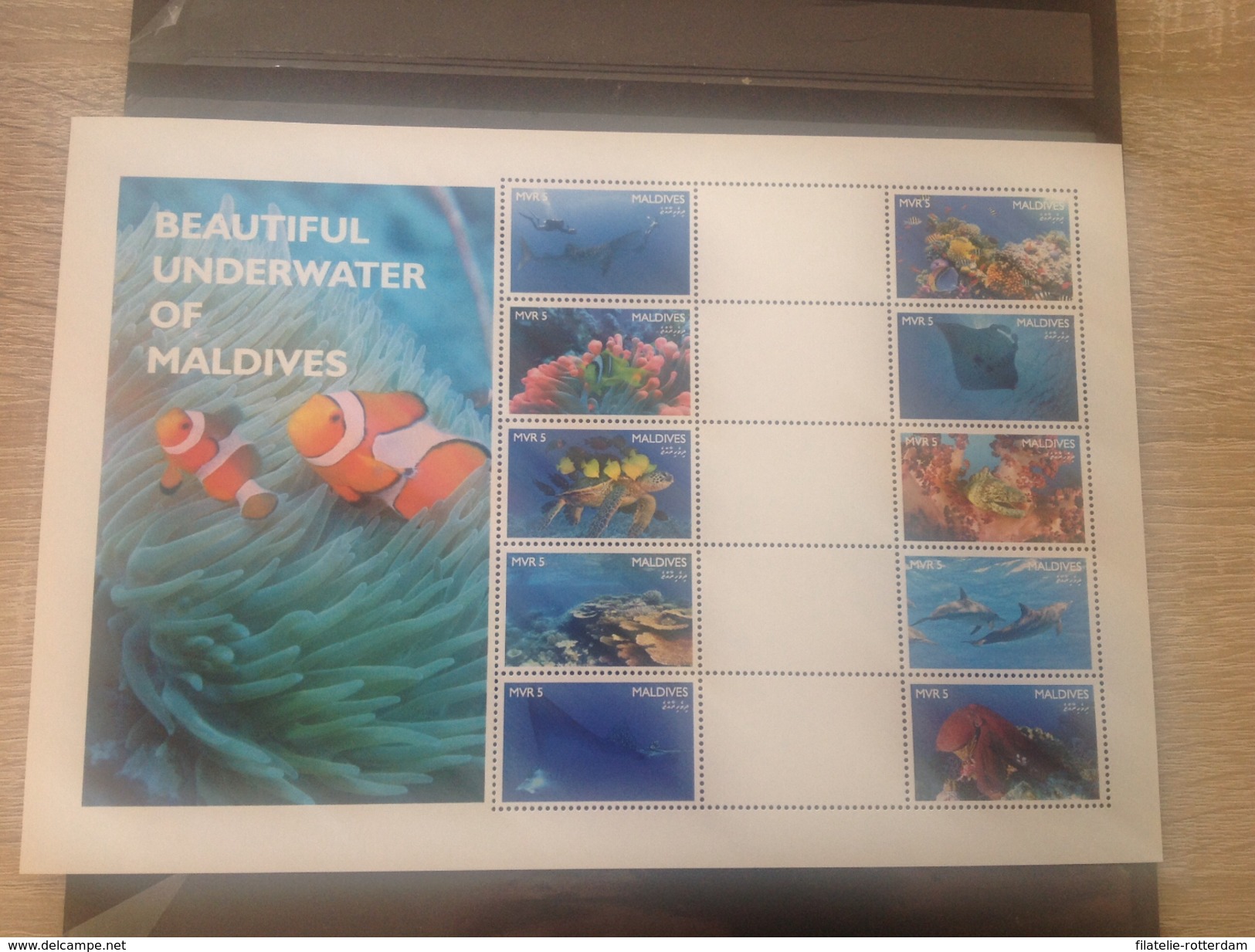 Maldiven / Maldives - Postfris / MNH - Sheet Onderwaterwereld Maldiven 2016 - Maldiven (1965-...)