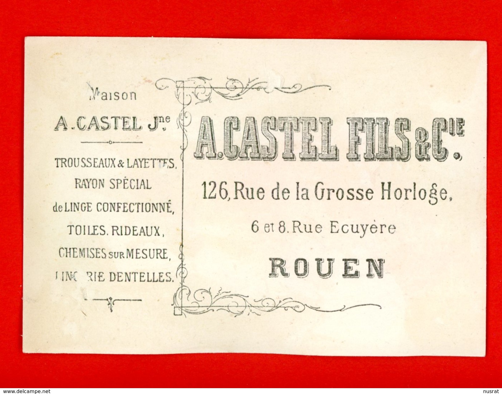 Rouen, A. Castel Fils & Cie., Chromo, Fillettes, Jeu De Croquet - Other & Unclassified