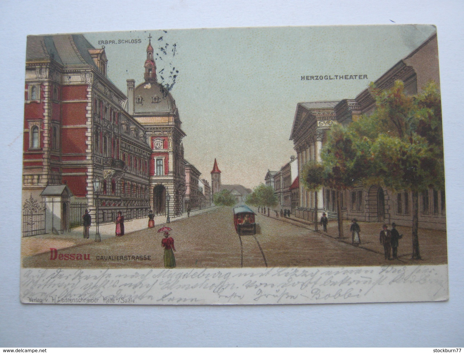 DESSAU , Strasse, Schöne Karte  1902 - Dessau